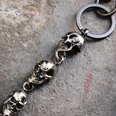 Gothic Punk Heavy Skull Wallet Chain