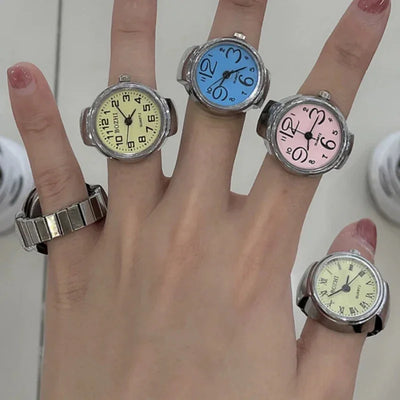 Watch Ring Pointer Quartz Clock