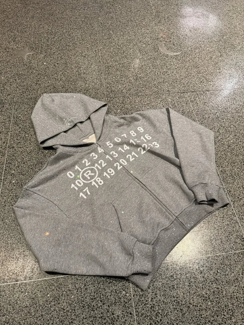 Harajuku Oversized Zipper Hoodie