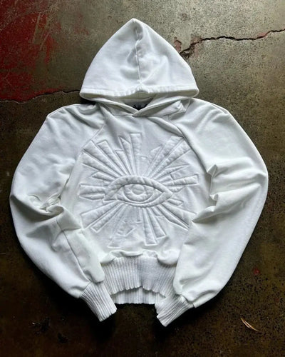 All Seeing Eyes Embroidered Hoodie