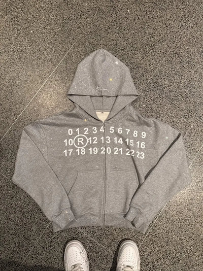 Harajuku Oversized Zipper Hoodie