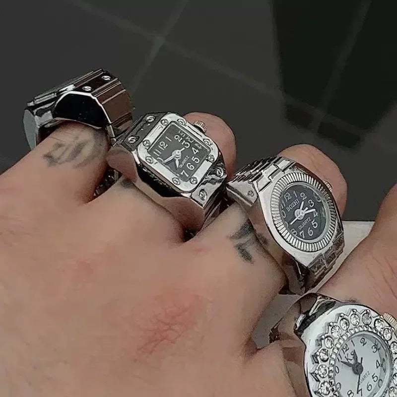 Watch Ring Pointer Quartz Clock