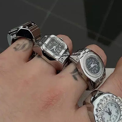 Watch Ring Pointer Quartz Clock