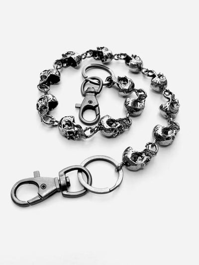 Gothic Punk Heavy Skull Wallet Chain