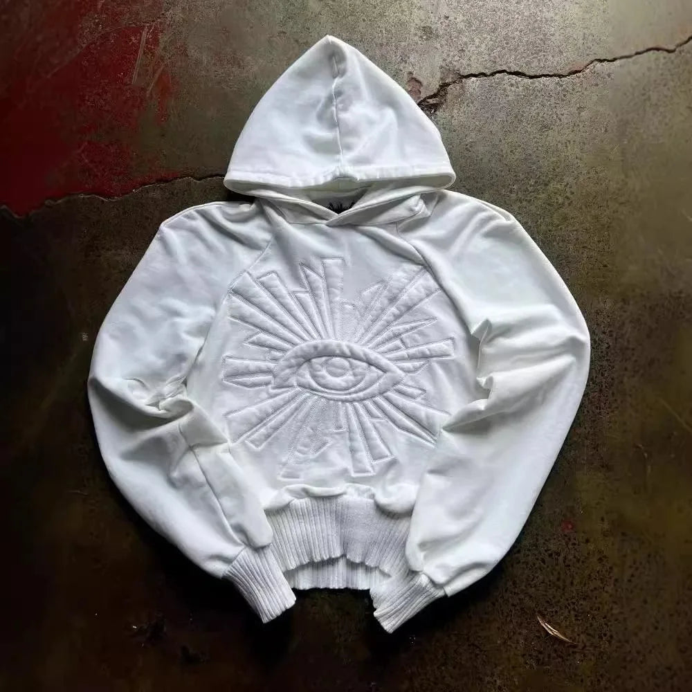 All Seeing Eyes Embroidered Hoodie