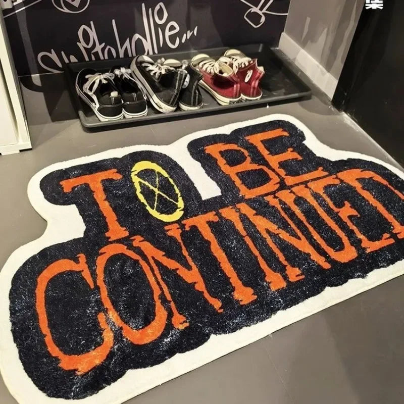 One Piece "To Be Continued" Rug for Bedroom & Living Room