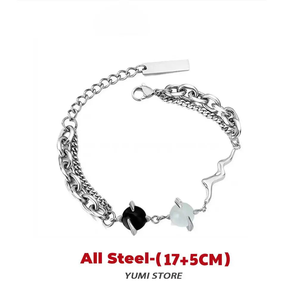 Flame Cross Bracelet Titanium Steel