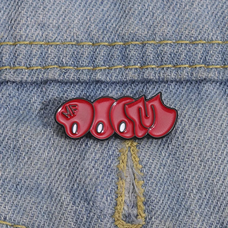 MF DOOM Metal Pin