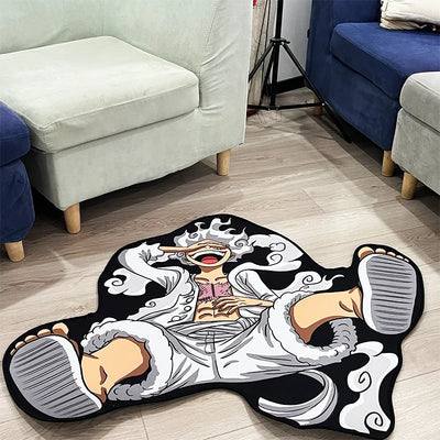 One Piece Luffy Gear 5 Plush Anime Rug - Nonslip
