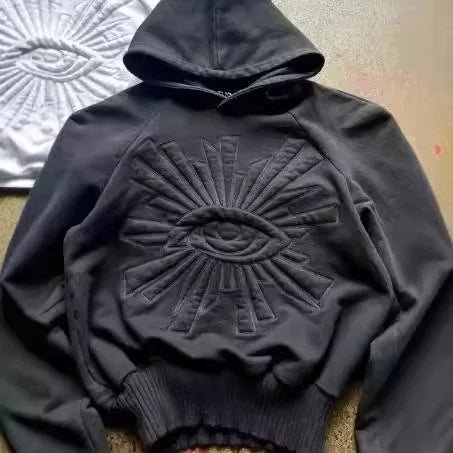 All Seeing Eyes Embroidered Hoodie