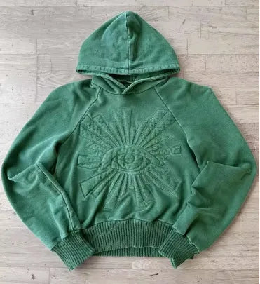 All Seeing Eyes Embroidered Hoodie