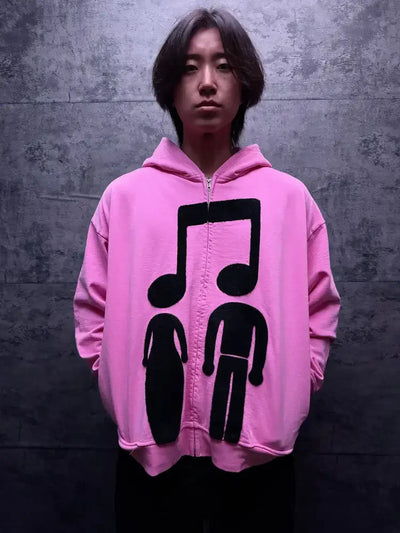 Music Connects Us Oversized Hoodie