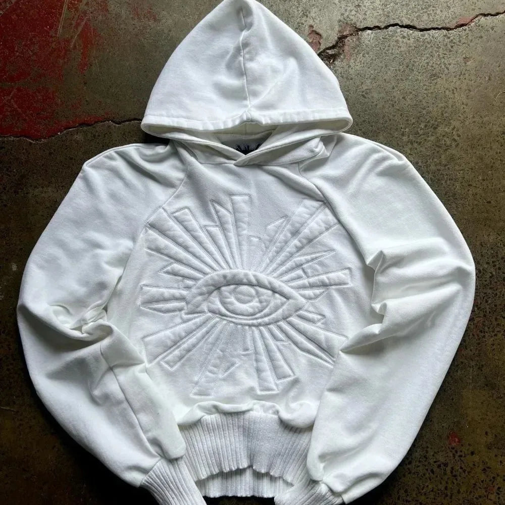 All Seeing Eyes Embroidered Hoodie