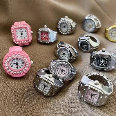 Watch Ring Pointer Quartz Clock